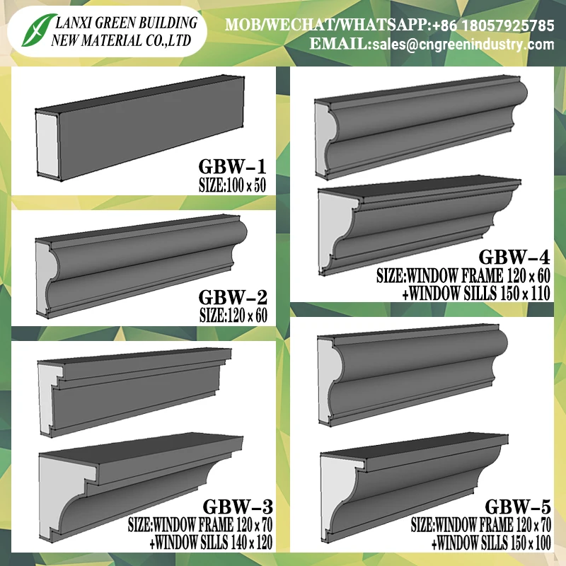 
EPS Architectural Ornamental exterior foam mouldings Exterior Polystyrene 