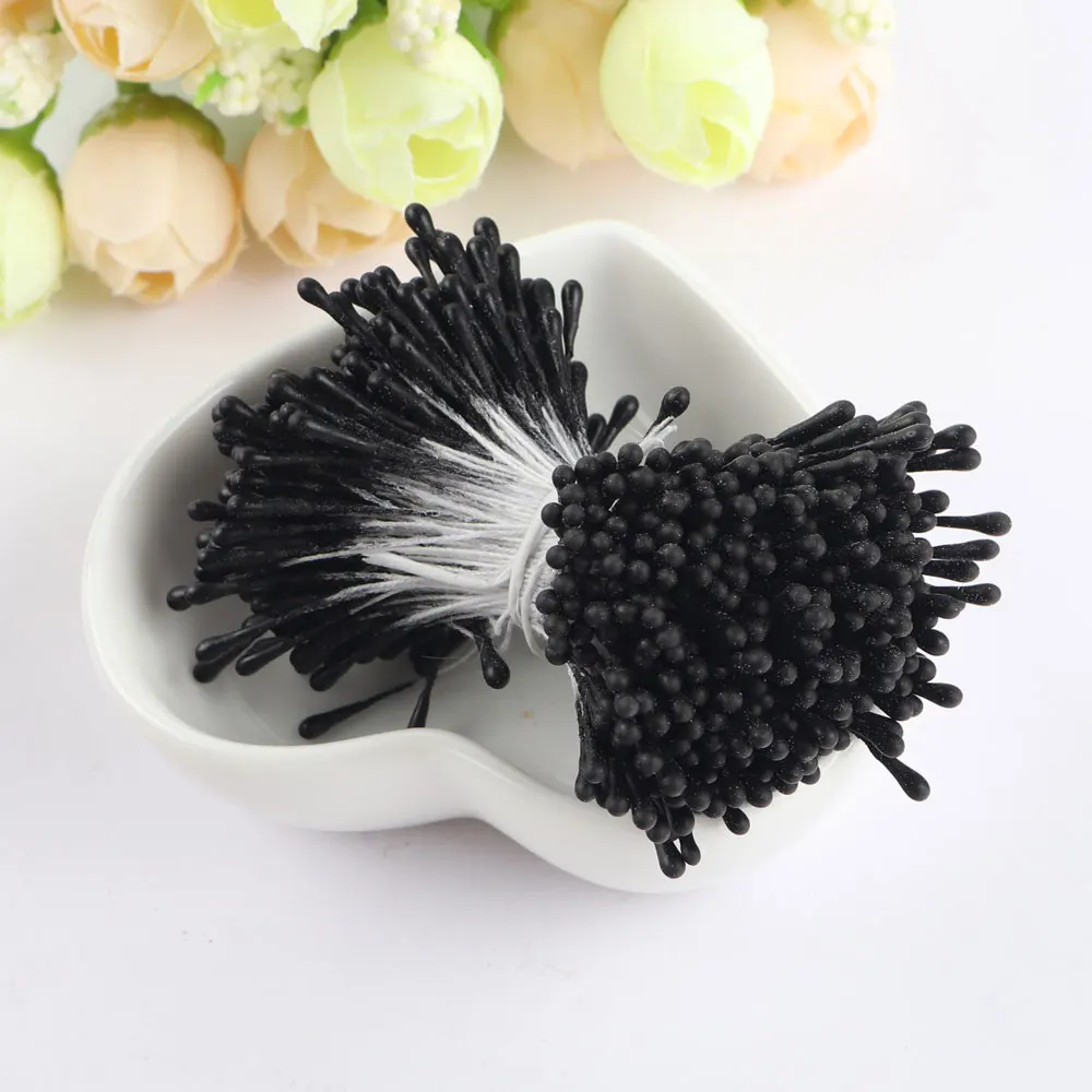 DIY Wedding Party Home Cake Decoration Accessories stamen craft pistil Double Heads Artificial Flowers Matte Stamen