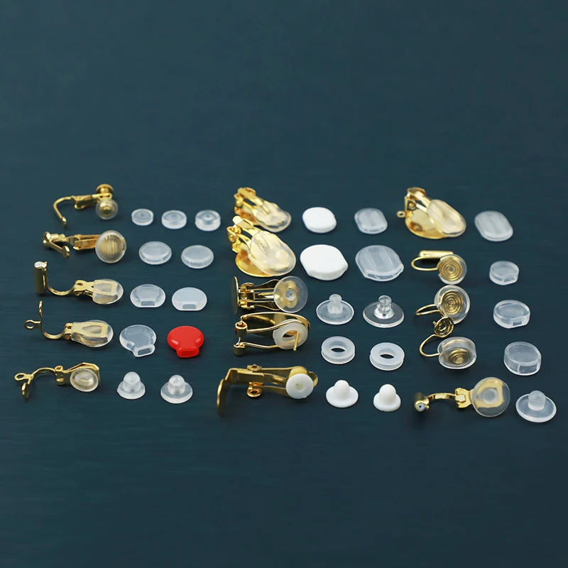 Hot selling cushion pad for earring ear clip  anti-pain pad soft rubber jewelry earrings accessories