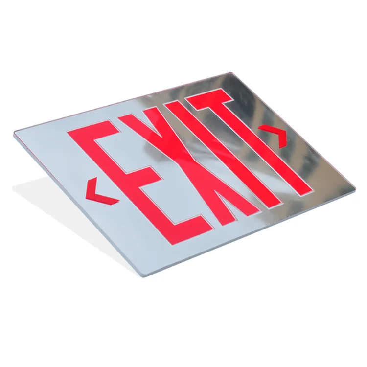 Custom security display boards fire safety emergency acrylic exit sign fire exit stickers