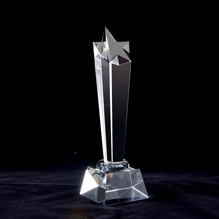 New Arrival unique design Personalized Fine Workmanship Multiple sizes trophy custom crystal