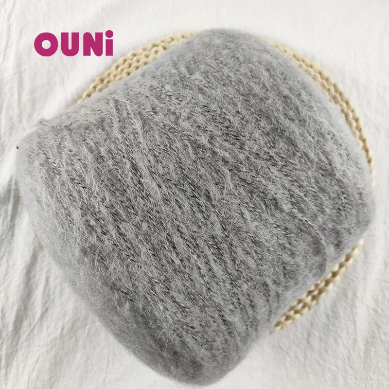 Super soft 50 % high  composition  mohair wool blend merino wool yarn for hand knitting winter sweater