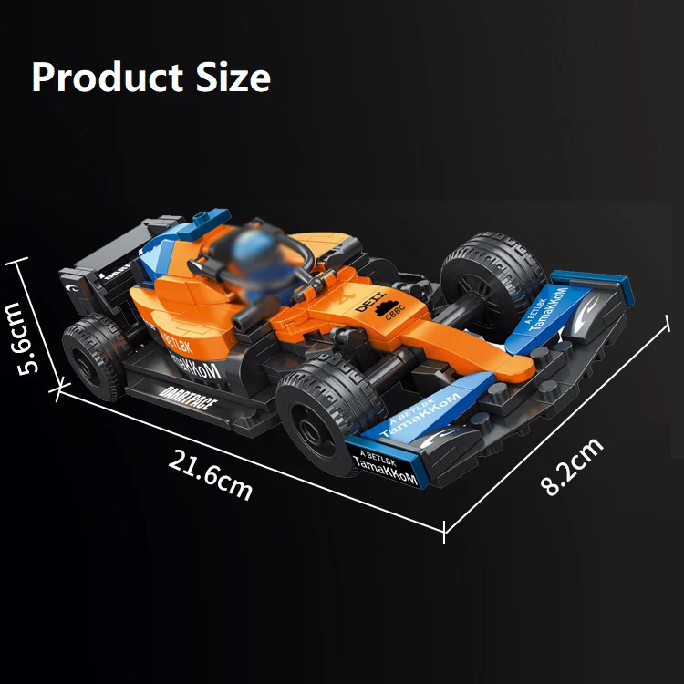 13014 MJI модель MOC пластиковая Сборка DIY F1 игрушечный автомобиль роскошный конструктор Набор кубиков детская развивающая игрушка