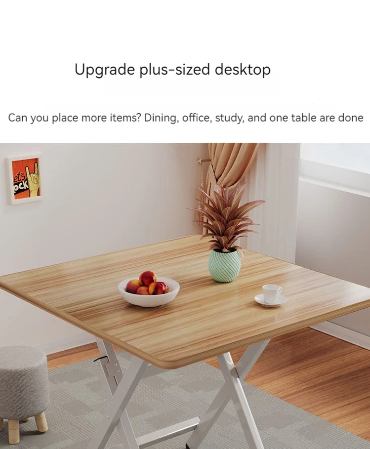 Factory Price Wholesale Popular Convenient Wood Folding Tables Modern Foldable Dining Table