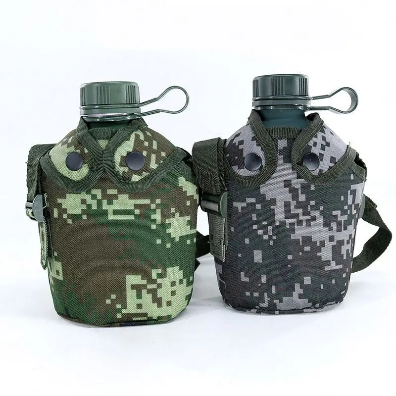 Original Factory Tactical gear outdoor olive green plastic PP or HDPE water bottle canteen kettle