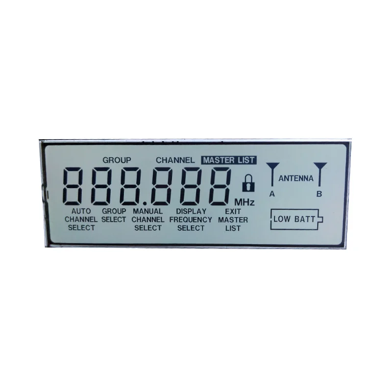 7 Segment Lcd Reflective Display Custom Numeric Lcd TN Display Panel