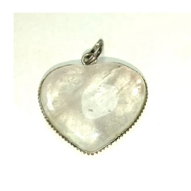 stone pendant clear crystal heart pendant crystal necklace natural stone healing charm agate necklace gemstone emf Protection