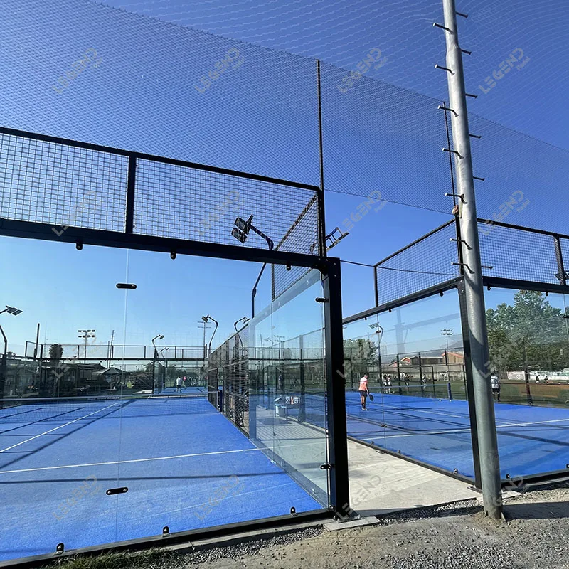 Custom Panoramic indoor outdoor Canchas De Padel Tennis Court tent synthetic tennis courts padle court paddle field