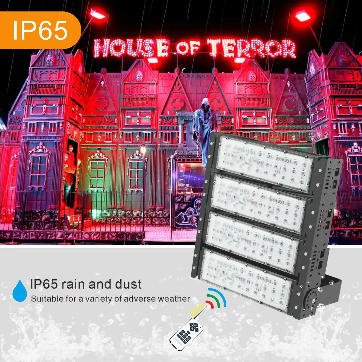 Aglare dmx rgb floodlight 200w reflector led flood light led flood light 200w rgb flood lights(old)