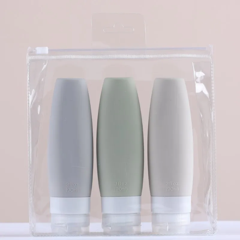
Anti-leak Silicone Travel size Bottle warmer Kit cosmetic shampoo lotion spray Bottle BPA Free squeeze Bottle 