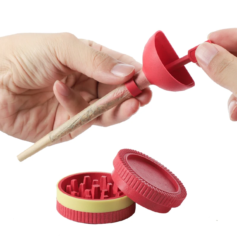 UKETA custom eco-friendly smoking kit biodegradable fiber smoking set rolling set funnel filling tool with grinder