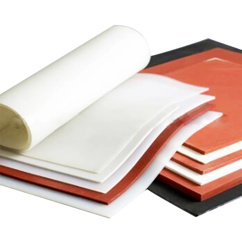 white 3mm fire resistant silicone rubber sheet roll mat