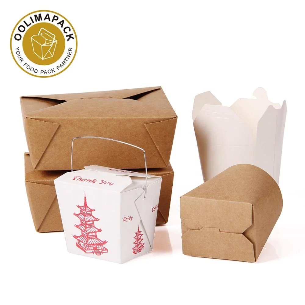 customer printed disposable paper noodle box doner box printing kebab box