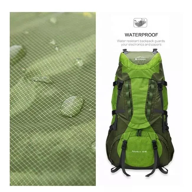 Aoking 70L Ripstop Nylon Outdoor Travel Trekking Backpack Camping Bag Waterproof Moutain Hiking Backpack Mochila