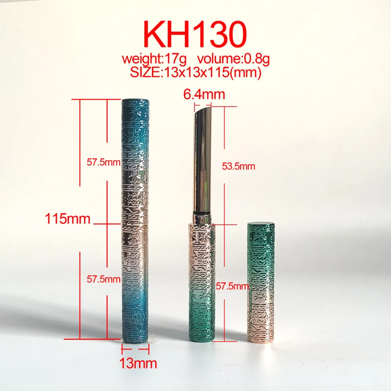 KH130 gradient UV green high-grade luxury Wholesale lipstick tubes containers custom empty oem cigarette tube