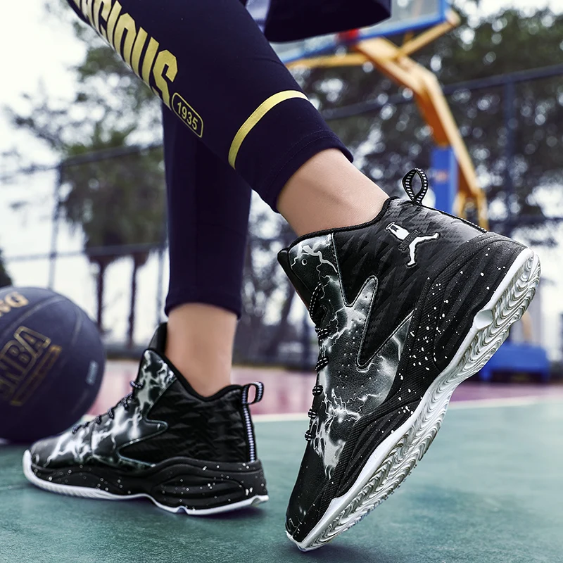 Лучшая мужская новая дышащая Баскетбольная обувь, мужская баскетбольная спортивная обувь