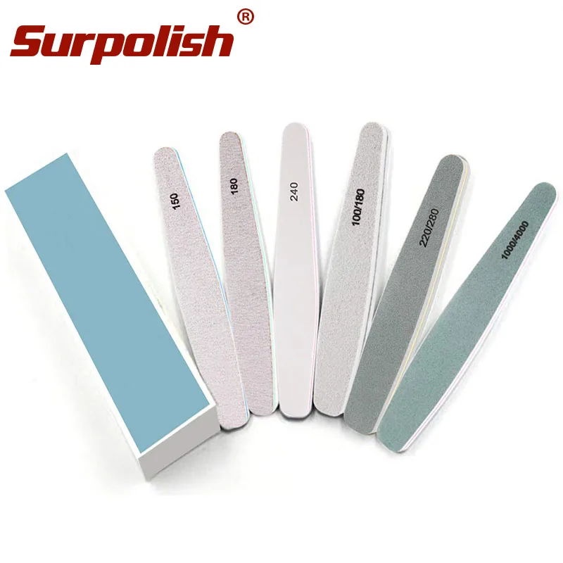 6 PCS Nail File Set Customized Gel Nail Buffer Block Polishing