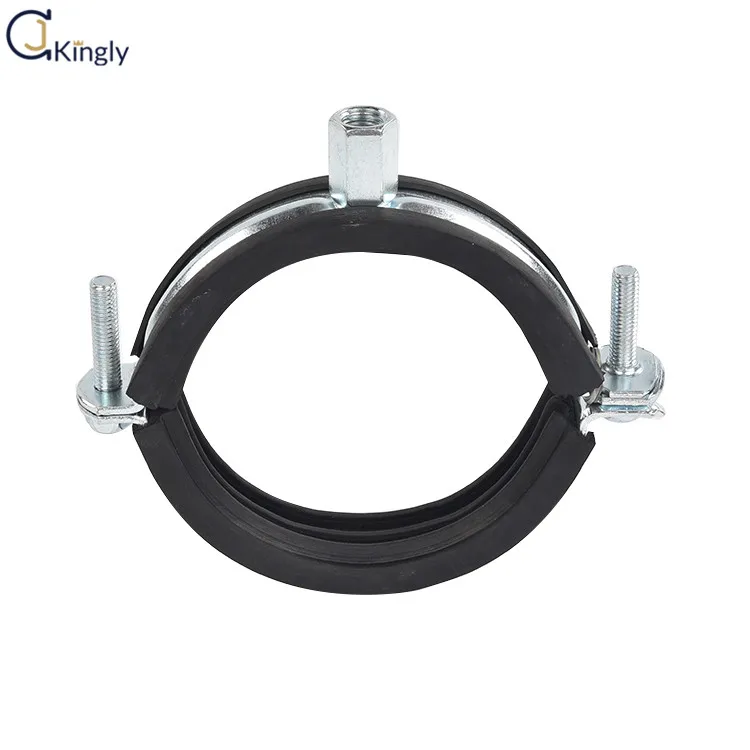 high quality quick release pipe clamps wiht age-resistant rubber split tube clamp pipe hanger for size 210-212MM