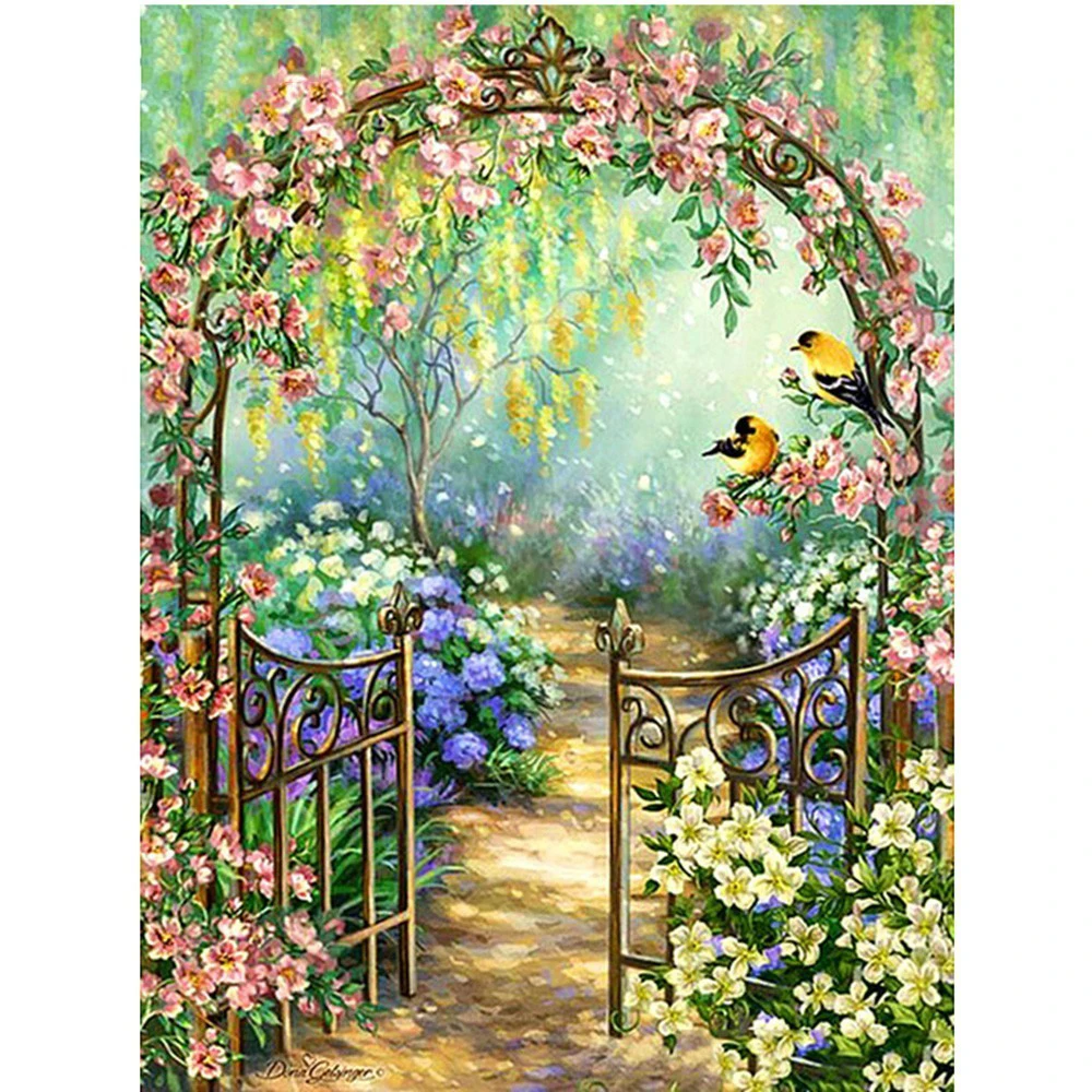 2021 new design Diamond Painting village Full Square/round Stones Diamond Embroidery scenery for livingroom