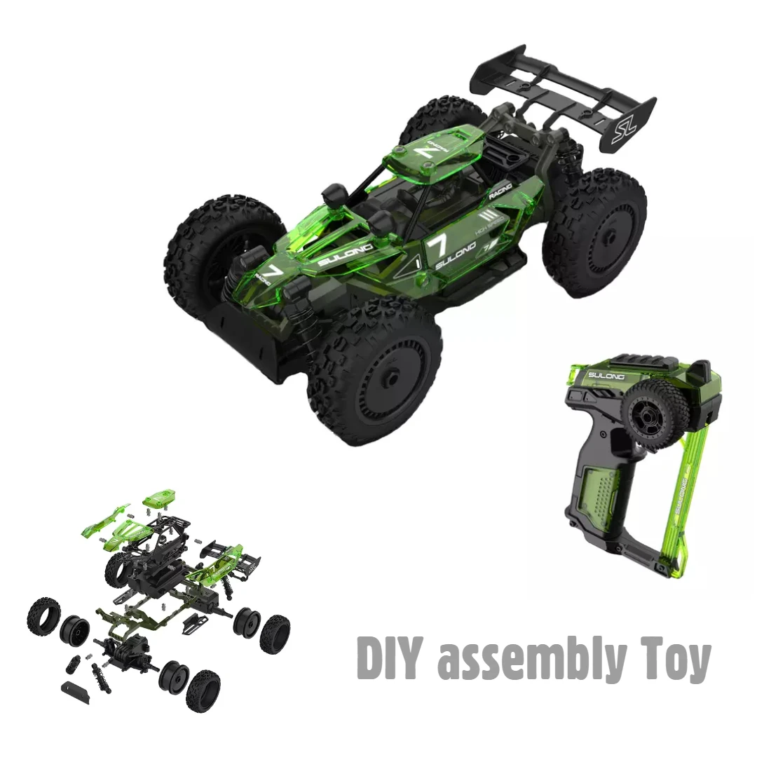 1:18 Р/У Машинки 2 4 ГГц игрушки на пульте управления автомобиль Радиоуправляемый гоночный DIY Строительные наборы для детей стволовых игрушка в подарок
