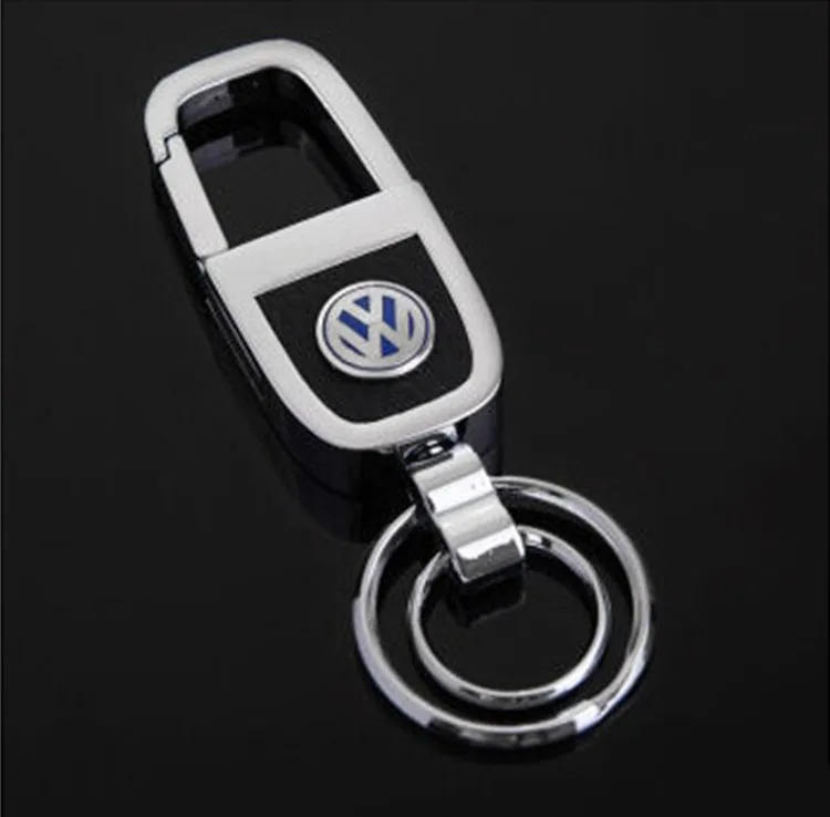 Custom Promotional Fashion Style Car Metal Keychain Carabiner Keychain with Double Rings