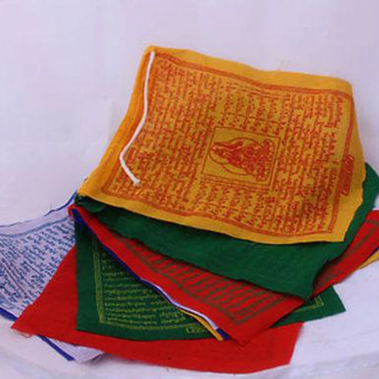 
2019 Windhorse And Tibetan Deities And The Mantras Design Garden Flags 