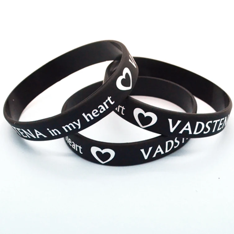 Hot Selling Eco-friendly No Minimum Cheap Advertising Gifts Custom Logo Silicone Bracelet Wrist Band