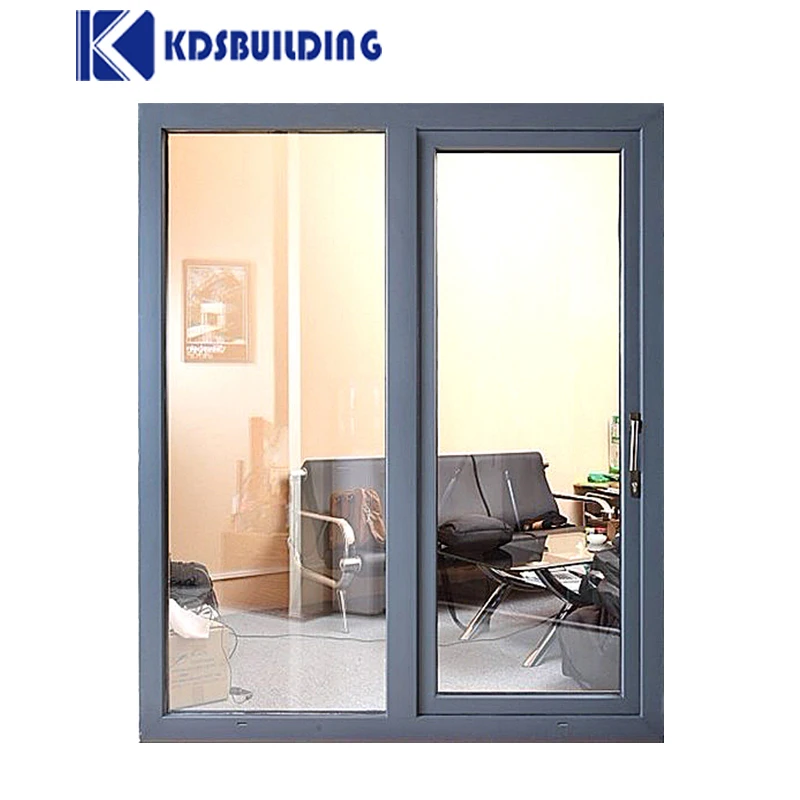 KDSBuilding Balcony Sliding Aluminum Windows For PDLC Smart Film Material With Horizontal Slide Window Hardware