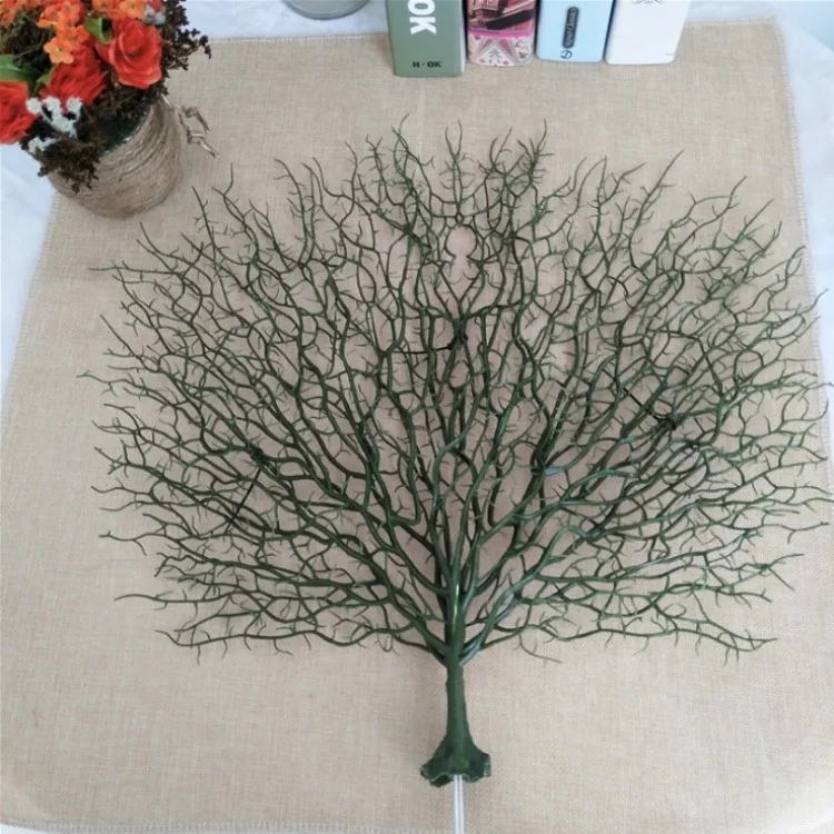 YAYUN J-1111 Plastic Artificial White Tree Coral Branches Wedding Decoration
