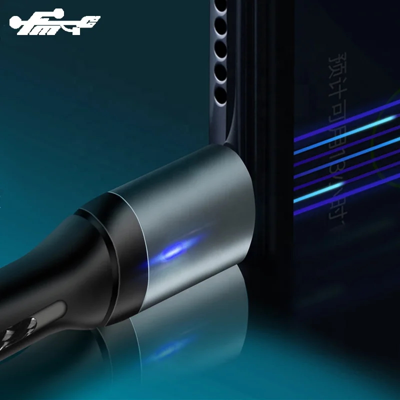 auto Power Off Smart USB Sync Data cable Charging data cable braided usb cable