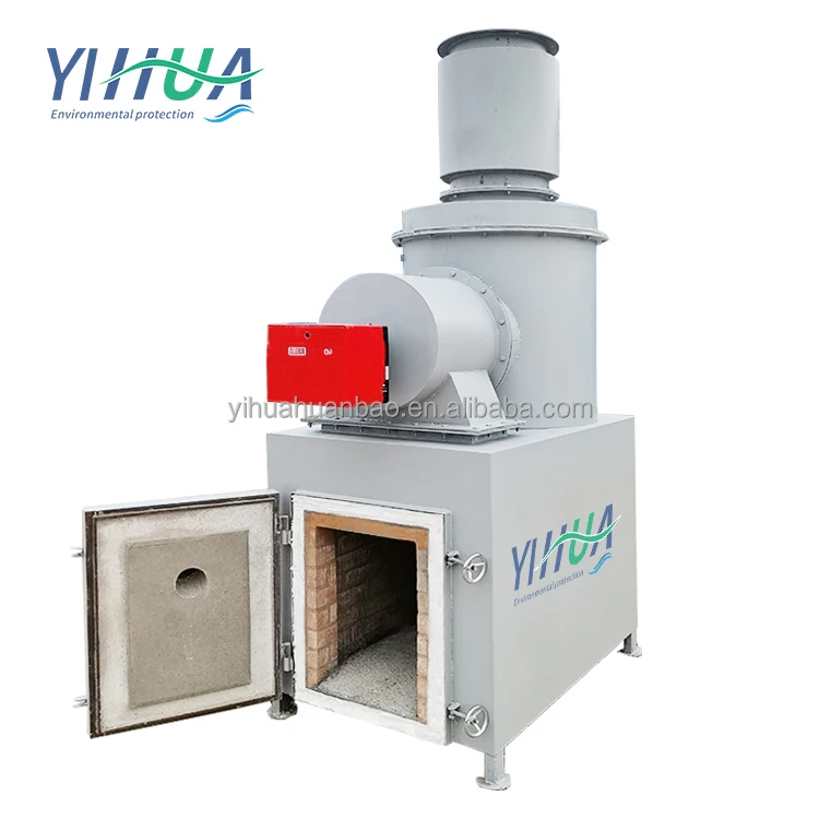 Waste Oil  Refractory Brick Incinerator Furnaces Cremation Machine Pet Incinerator