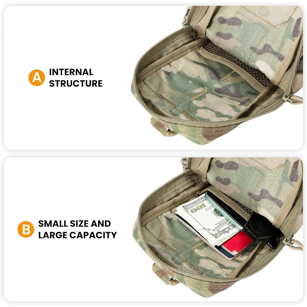 Тактический ремень EDC маленький мешочек аксессуары для выживания Molle тактический Многофункциональный поясной комплект аптечка первой помощи