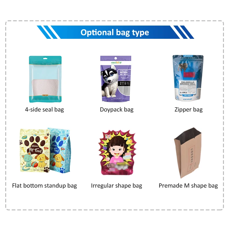 Automatic Flour powder doypack square bottom zip lock zipper bag plastic/kraft paper bag making machine price