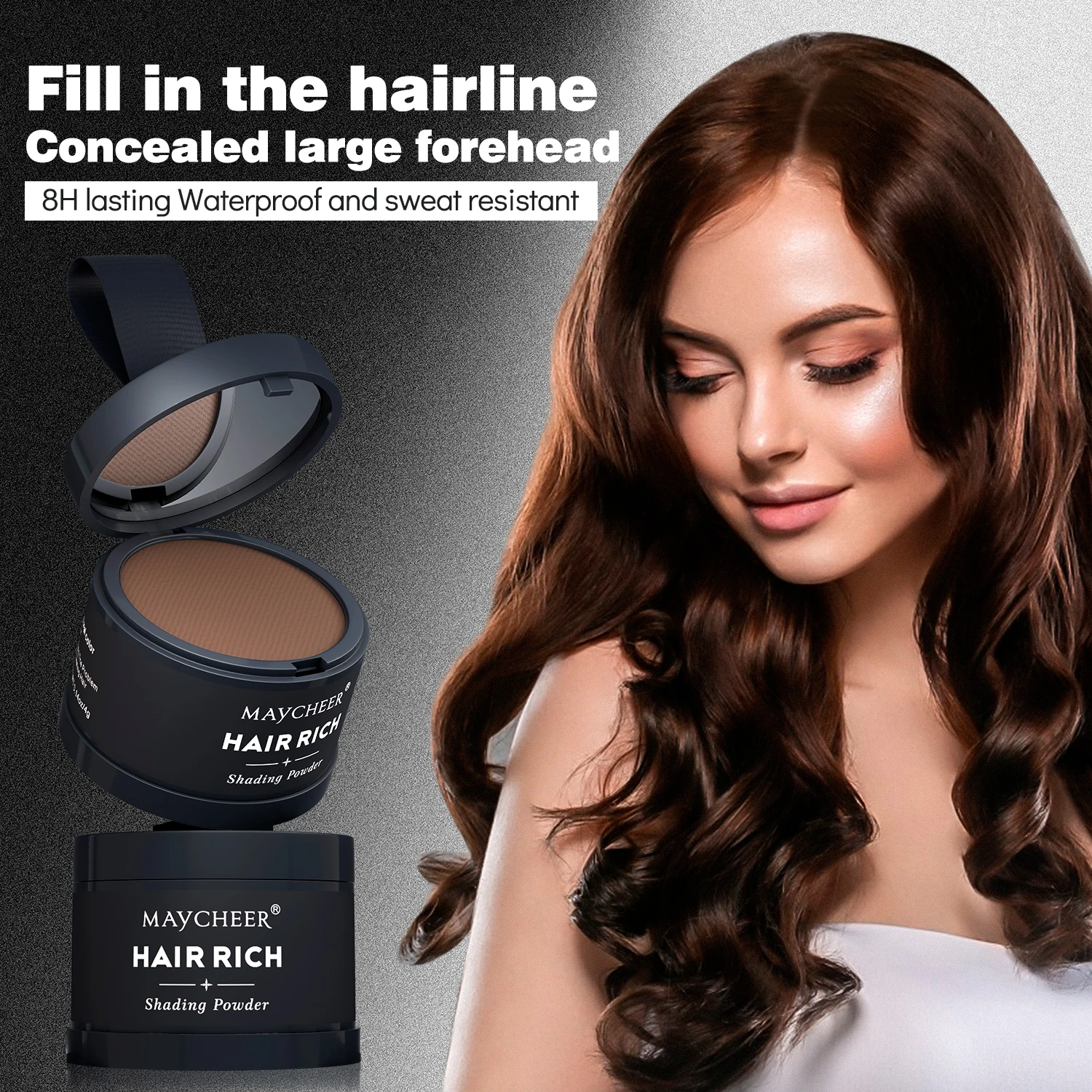 Maycheer Wholesale or OEM Support Logo Customization Hair Line Powder Dyeing Powder Hairline Powder With Puff