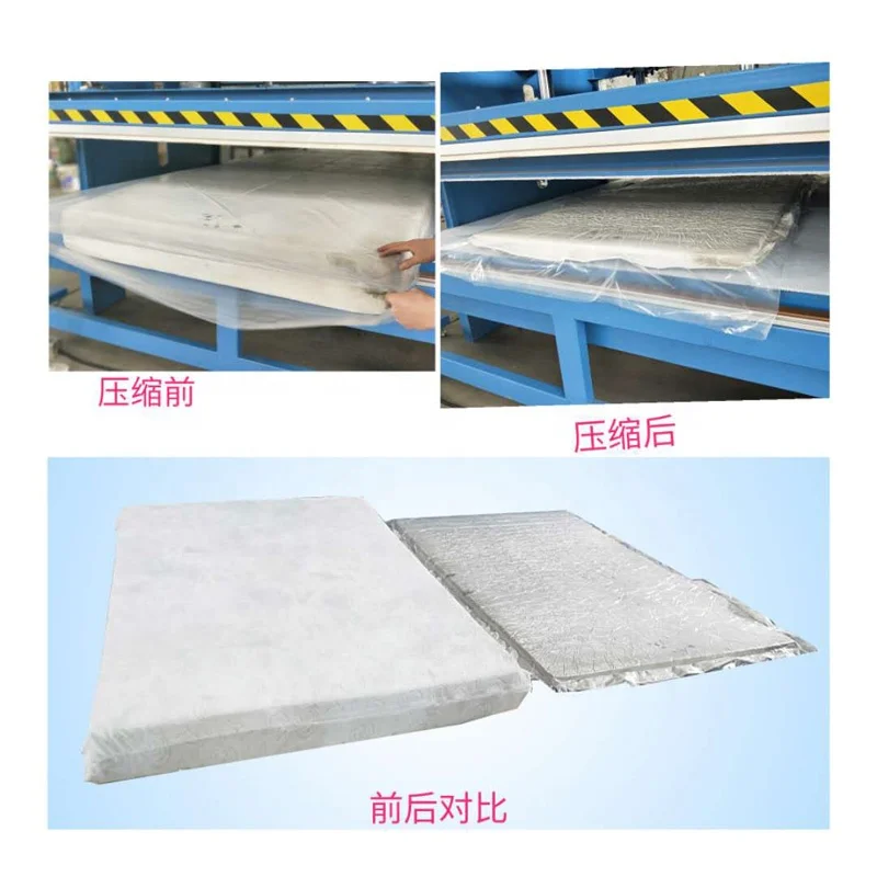 High Efficiency Automatic Mattress Compressor cheap china maker mattress packing machine OEM india vietnam