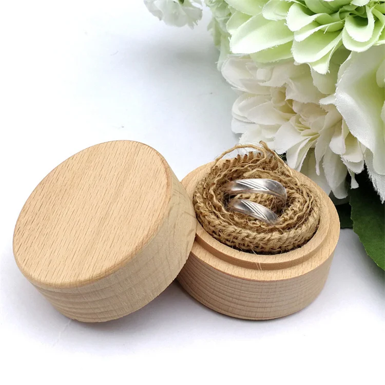 Mini Round Wooden Box Small Storage Wooden Box Black Friday Ring Jewelry Box,Wood Storage Container Case