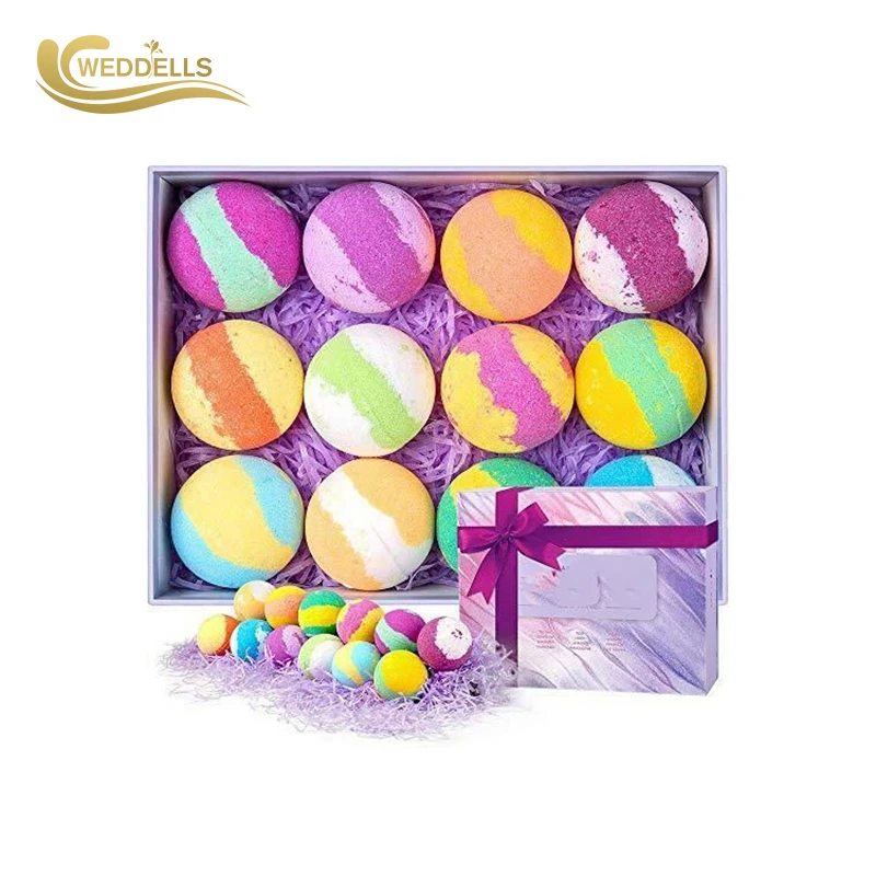 WEDDELL Handmade Bath Bombs fizzers ball with jewelry inside