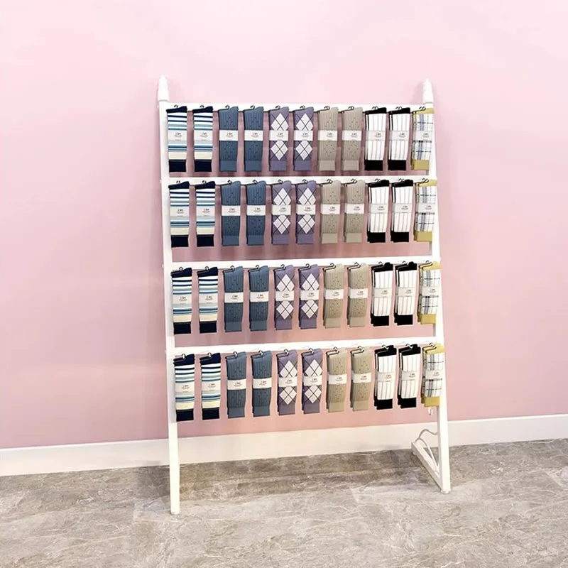 Customized Sock Rack Boutique Store Clothing Rack For Boutique Gold Shelf Clothing Display 4 Tier Sock Rack