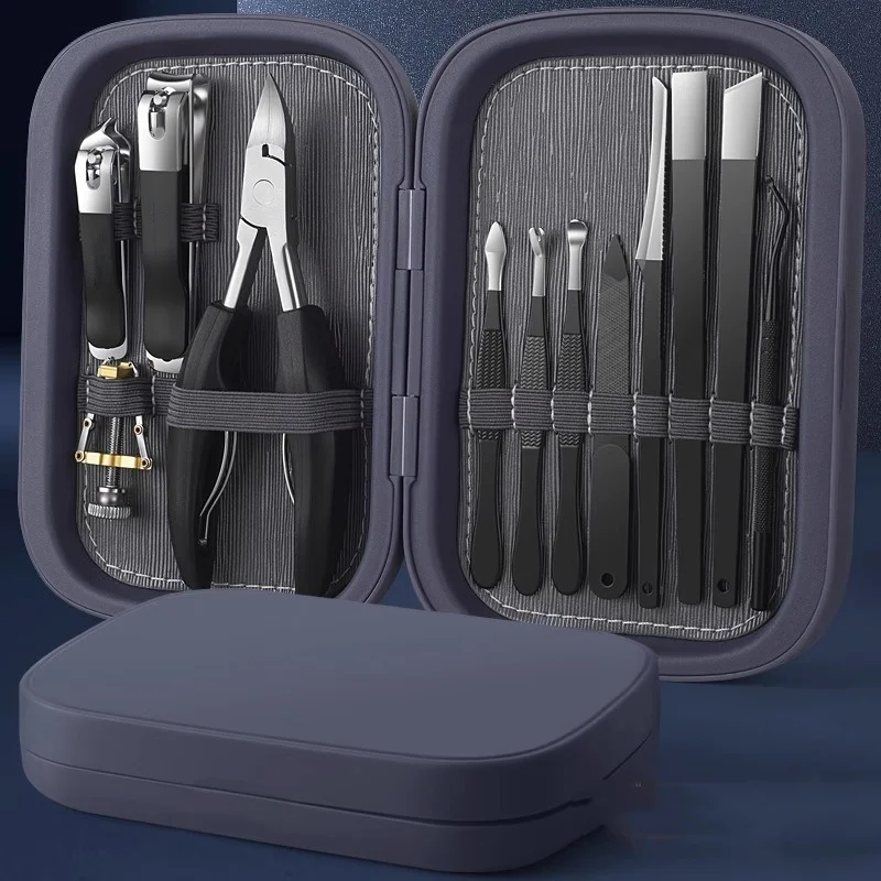 Hot Sale 18 Piece Nail Clipper Sets Anti-Clip Meat Toe Nail Clippers Toenail Scraper Foot Cuticle Pusher Knife Set