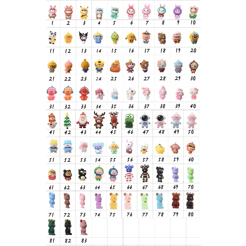 Unbreakable Mixed Colors Golf Tees Easy To Find And Pick Up Golf Accessory Portable Rubber Top Golf Tee With Cartoon Pendant