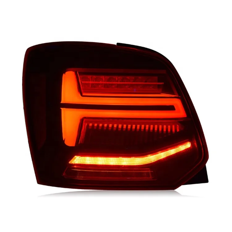Wholesales 2021 Full Led Tail Light For Vw Polo Reversing Light Fog Lamps Warning Lamp