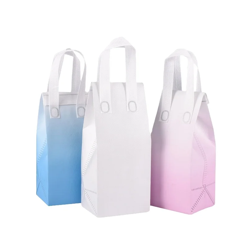 Wholesale factory price non-woven aluminum foil beverage thermal insulation tote bag non-woven tote fashion waterproof drink bag