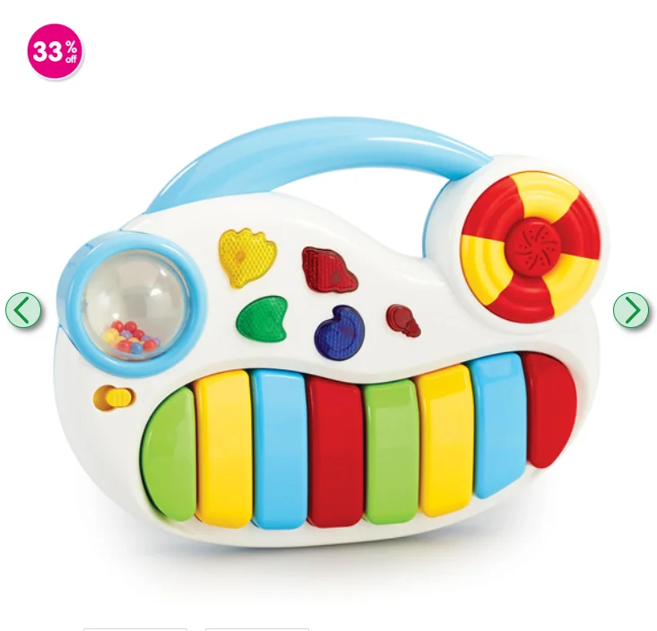 Bright Colorful Musical Keys Mini Piano Xylophone Musical Play Set