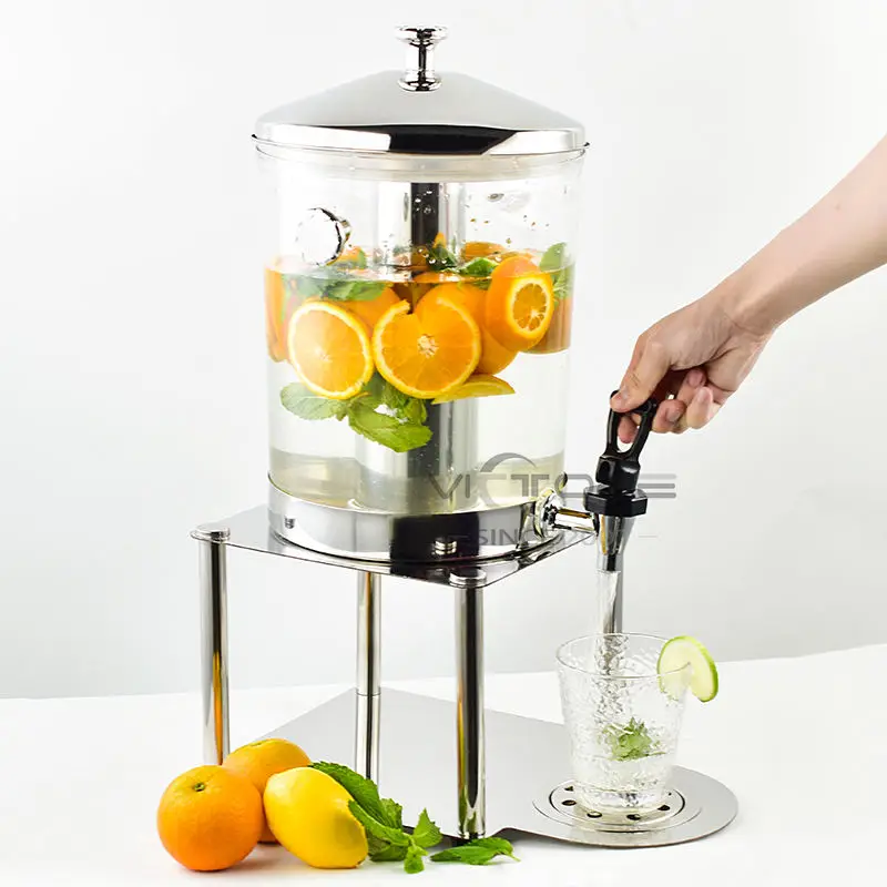 Stainless Steel Chafing Dish Buffet Ware Barrel Beer Mini Beverage Cold Drink Juice Dispenser With Tap