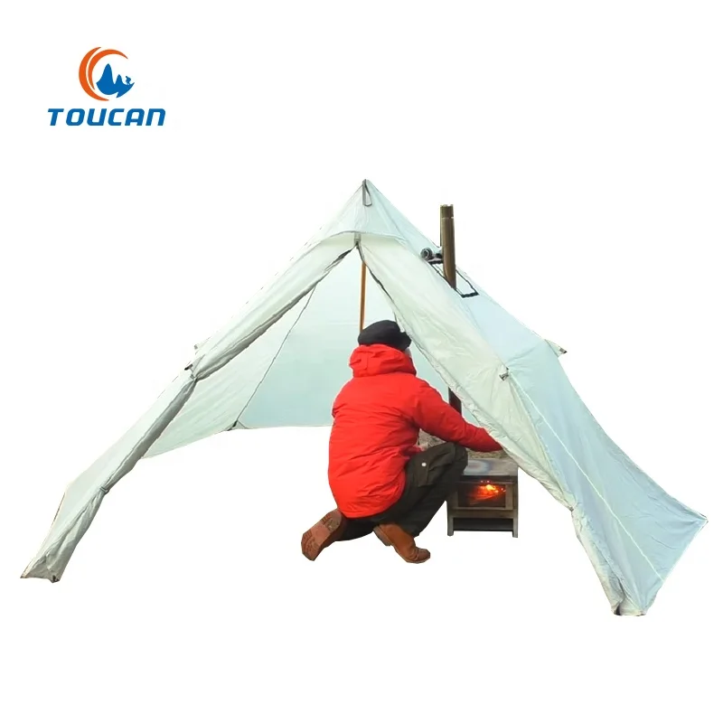 20D Nylon Ultralight Stove Pyramid Tent