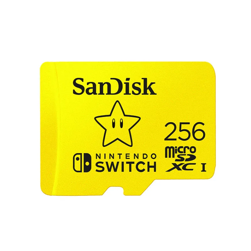 Двойной Флеш-накопитель SanDisk Micro SD карты 256 ГБ sdsqxao UHS-I высокоскоростная вспышка для TF карты 128 ГБ 256 Nintendo Switch слот для карт памяти