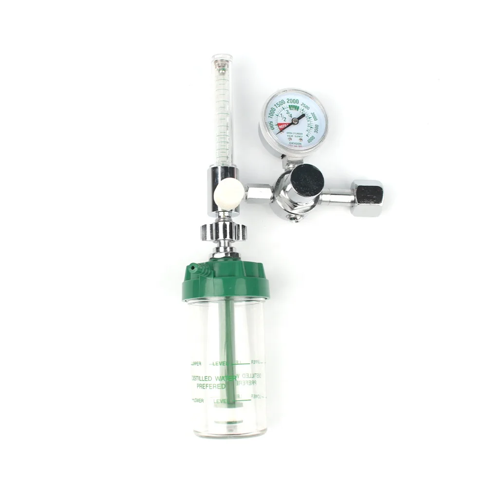 Medical Oxygen Regulator Flow Meter With Humidifier Bottle for Oxygen Cylinder  With a Favorable Price