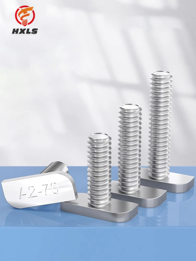 Stainless steel hammer head T shaped bolt t head M8*20 M8*25 T- bolt for solar mounting