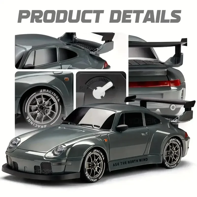 1:24 4WD Prosches 911 модель автомобиля с дистанционным управлением drift car2.4GHz гоночные супер спортивные автомобили гироскопом светодиодные световые игрушки