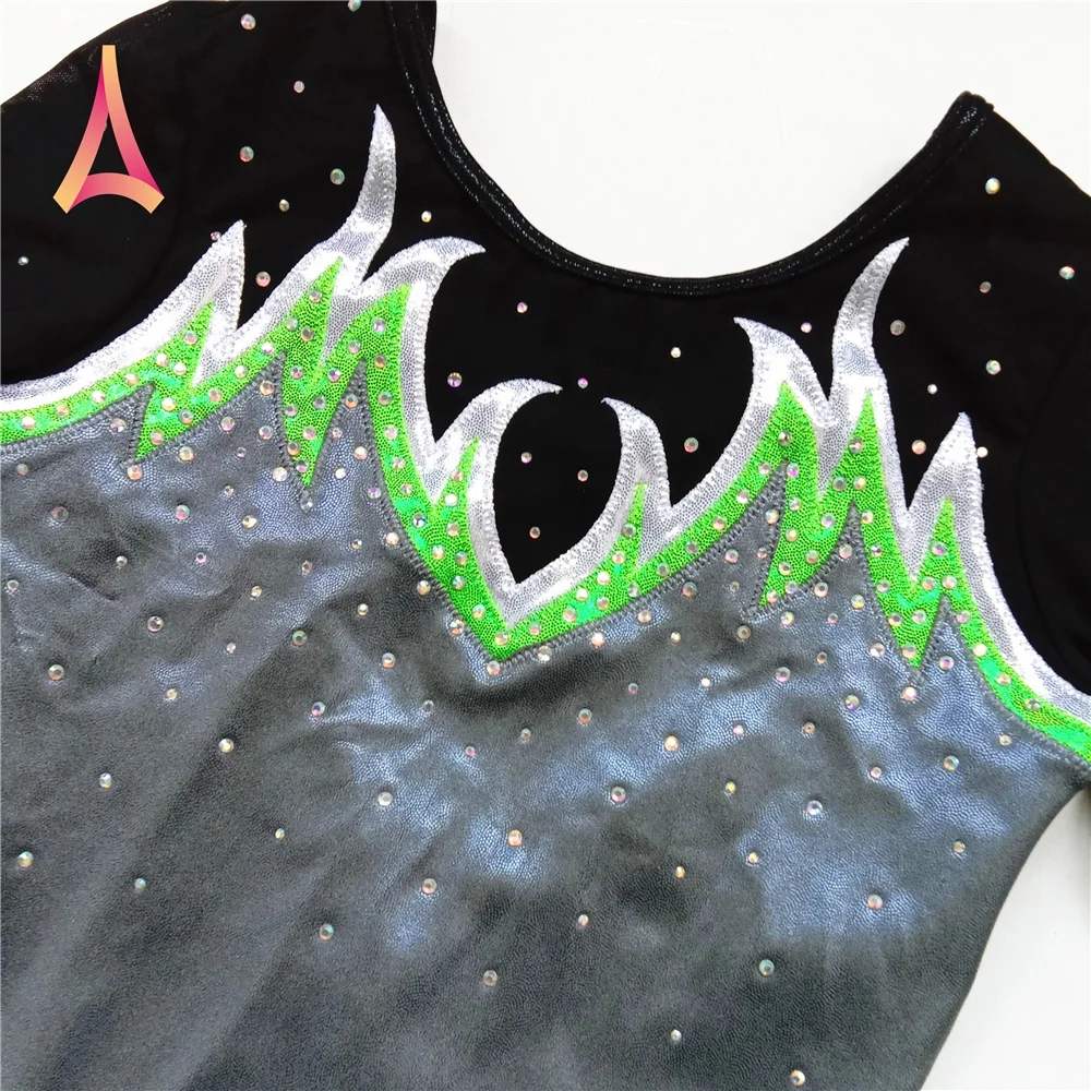 Шикарные гимнастические трико с длинным рукавом для девочек